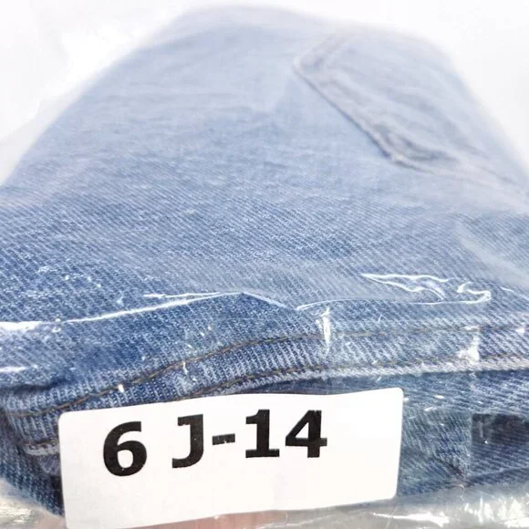 Madewell The Perfect Vintage Jean Straight Leg Crop Womens 25 Raw Hem Denim Boho - Picture 14 of 14